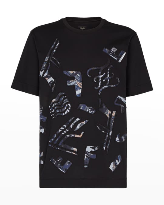 Fendi Men s Fragment Logo T Shirt Neiman Marcus