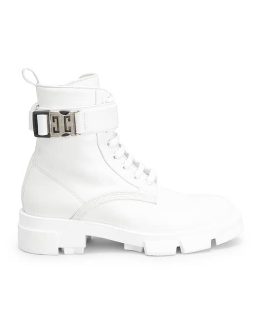 Givenchy Terra Lace-Up Combat Boots | Neiman Marcus