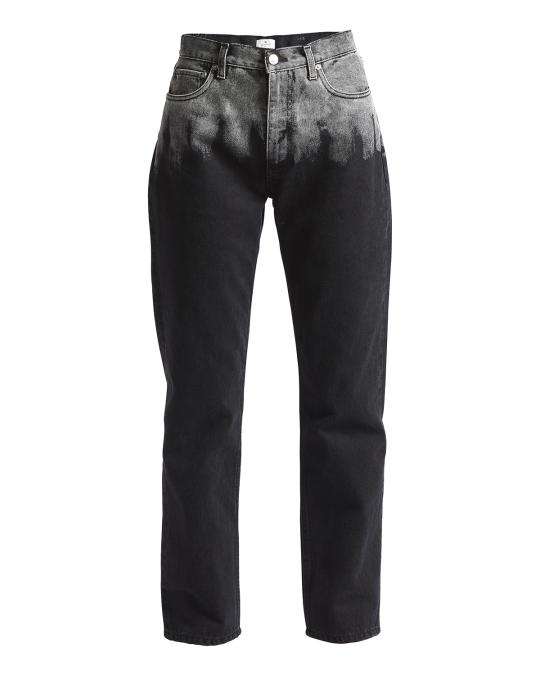 ETRO Mid-Rise Black Denim Jeans Etro Straight-Leg Mid-Rise Jeans 