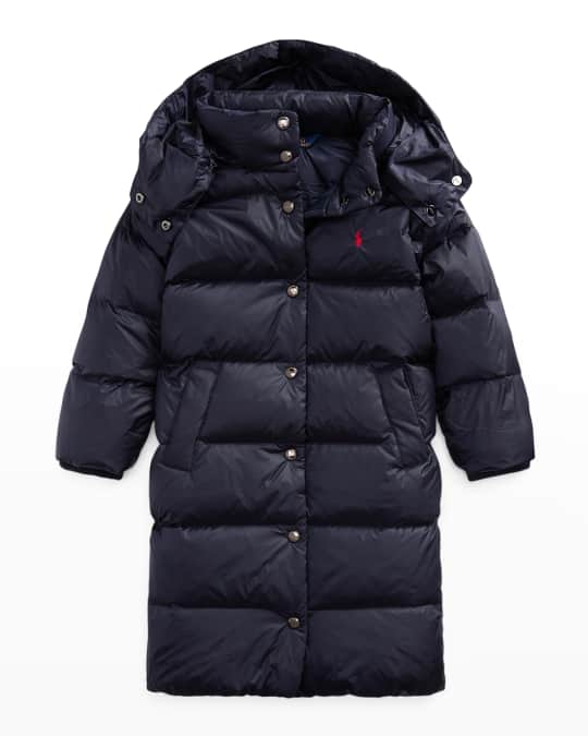Ralph Lauren Childrenswear Girl's Momentum LogoPrint Quilted Jacket