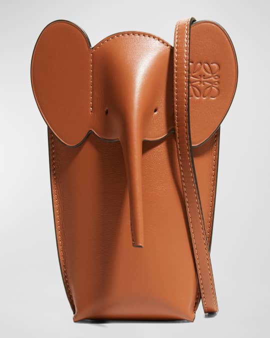 Loewe Elephant Pocket in Leather with Strap | Neiman Marcus