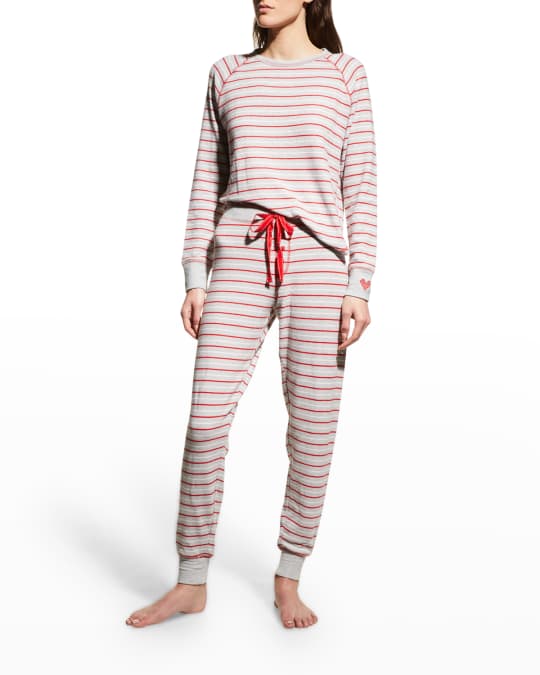 PJ Salvage Frosted Fair Isle Striped Pajama Set Neiman Marcus
