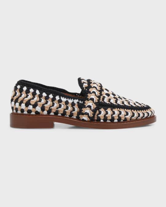 Kayla Crochet Slip On Loafers
