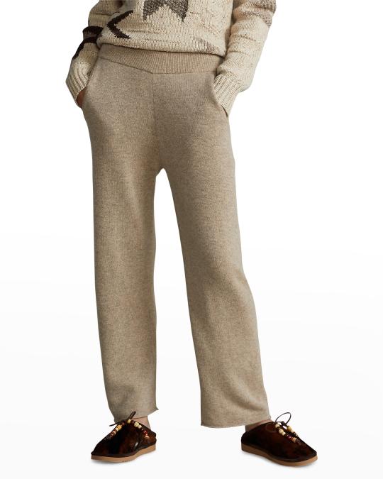 Polo Ralph Lauren Wool-Cashmere Pull-On Pants | Neiman Marcus