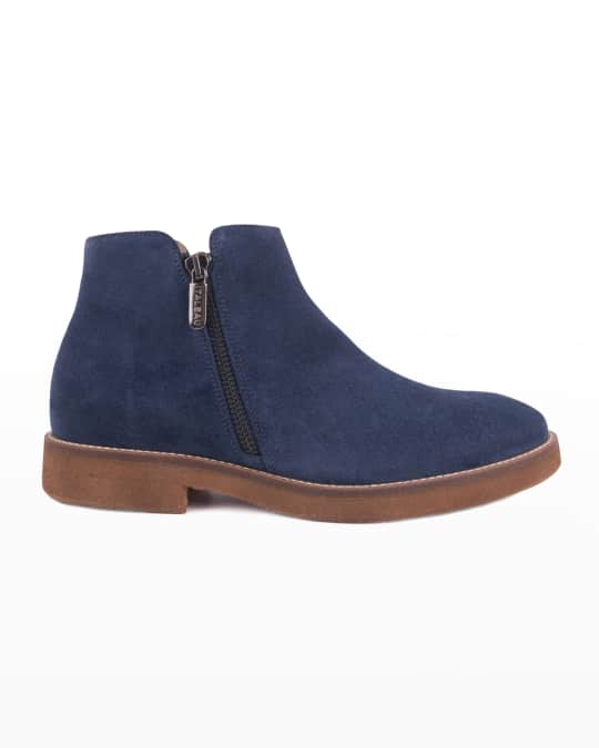 Italeau Foliana Suede Booties Neiman Marcus