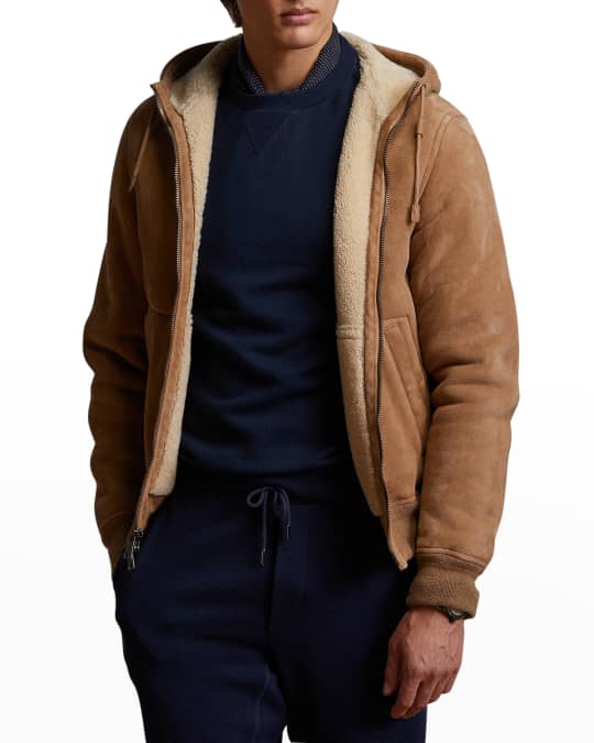 Men s Preston Shearling Hooded Jacket