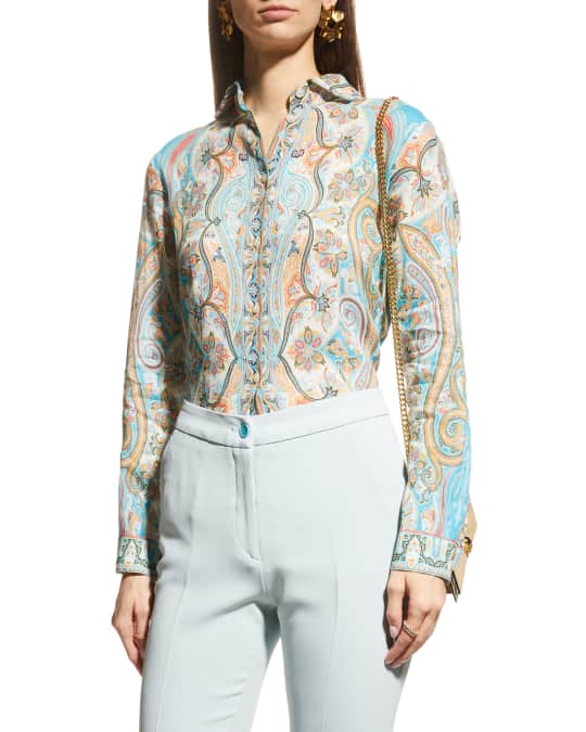 Etro Scroll PaisleyPrint ButtonDown Shirt Neiman Marcus
