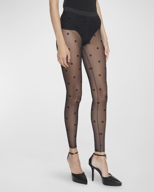 Christian Dior Sheer Logo Monogram Stockings Tights