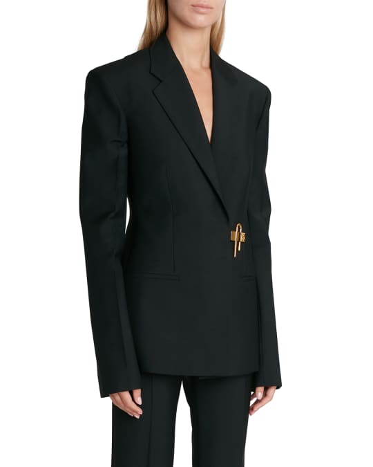 Givenchy Padlock Back-Cutout Tuxedo Jacket | Neiman Marcus