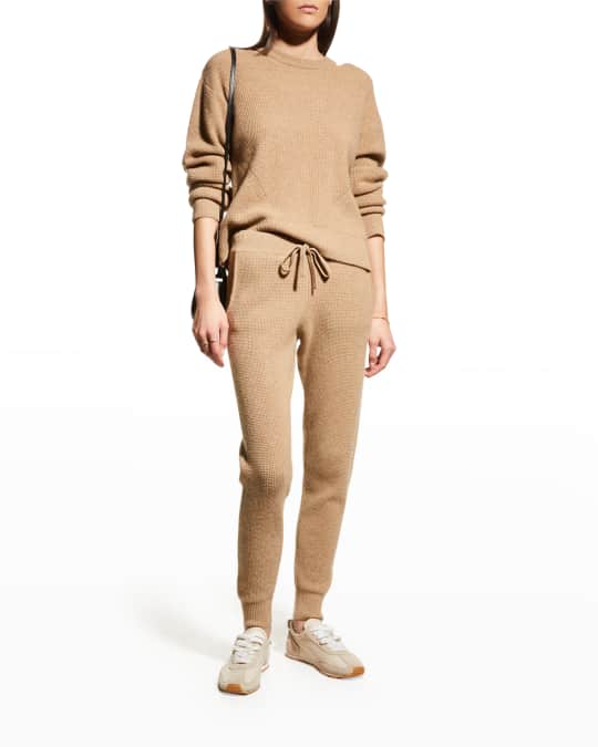 Monrow Recycled Cashmere Waffle Sweatpants Neiman Marcus
