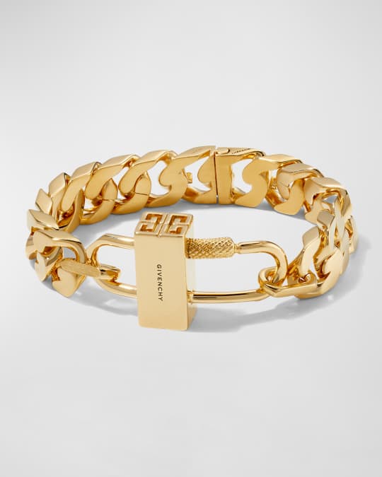 Givenchy Men's G-Chain Lock Bracelet | Neiman Marcus