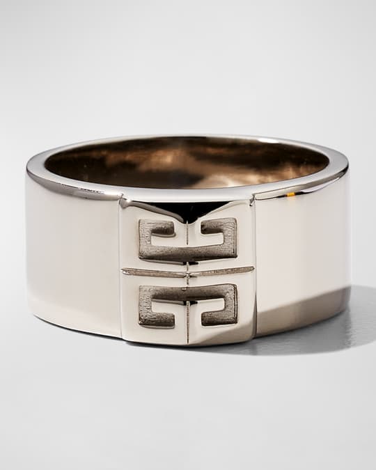 Givenchy Men's 4G Silvery Ring | Neiman Marcus