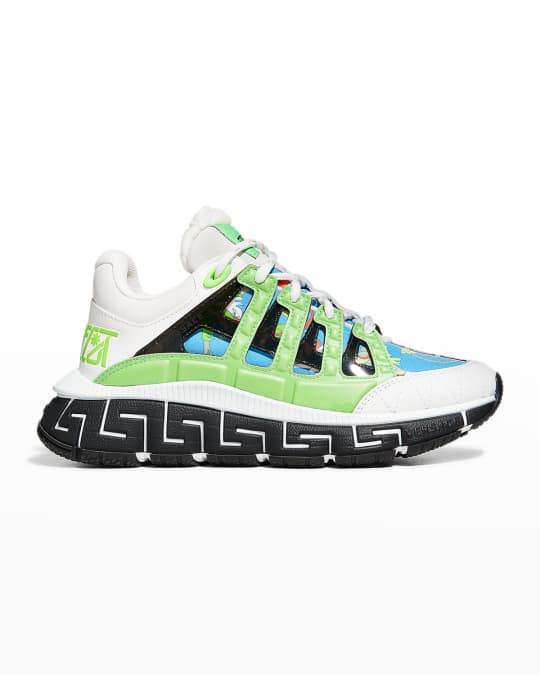 Versace colorblock sneakers deals