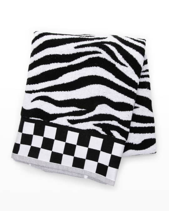 MacKenzie Childs Zebra Bath Towel Neiman Marcus