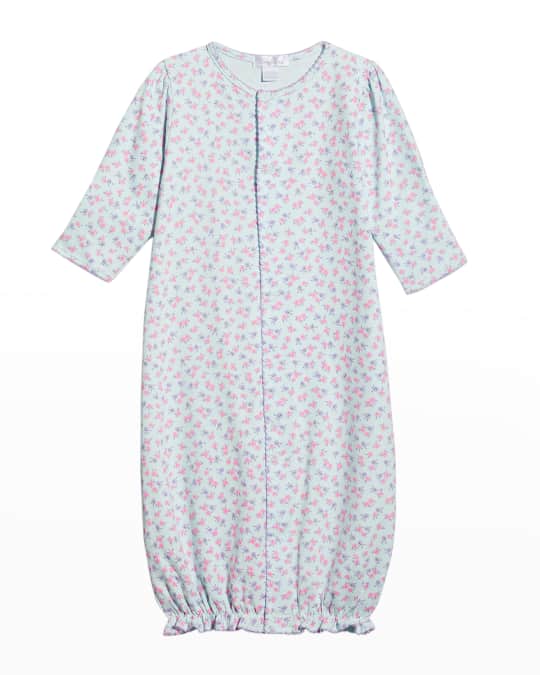 Kissy Kissy Girl's Ditsy Blooms Convertible Gown, Size NewbornSmall