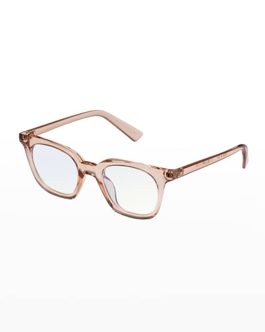 Snatcher in Black Tie Rectangle Plastic Reading Glasses