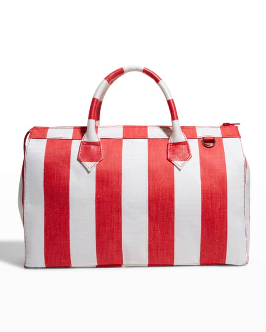 MyBestys by Cristina Castaner Striped Top Handle Duffel Bag Neiman Marcus
