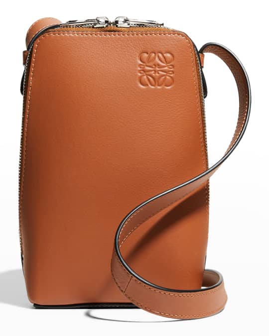 Loewe Men s Box Bag Anagram Crossbody Leather Bag Neiman Marcus