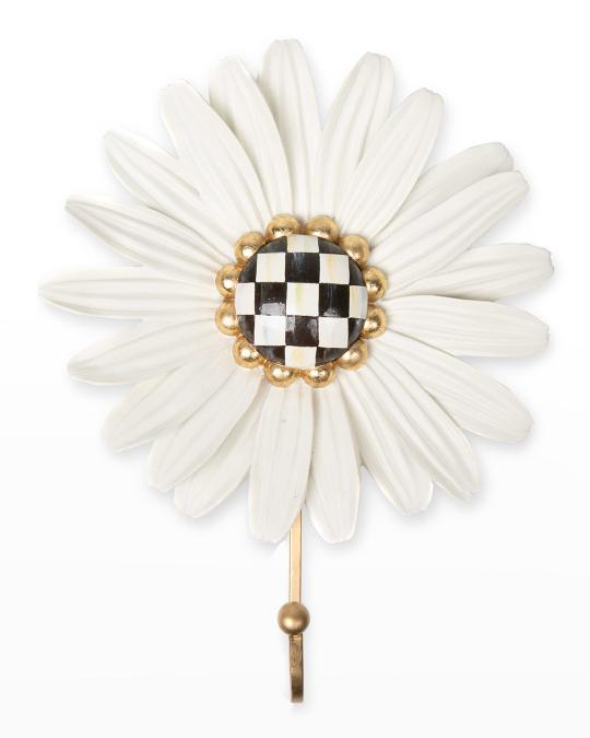 MacKenzie-Childs Courtly Check Daisy Wall Hook | Neiman Marcus