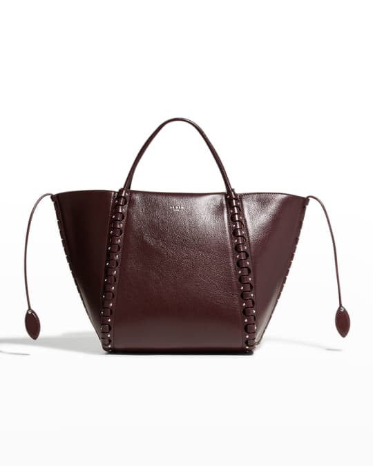 【ALAIA】le hinge small cutout studded レザー トート ALAIA Le Hinge Small Studded Leather Tote Bag | Neiman Marcus