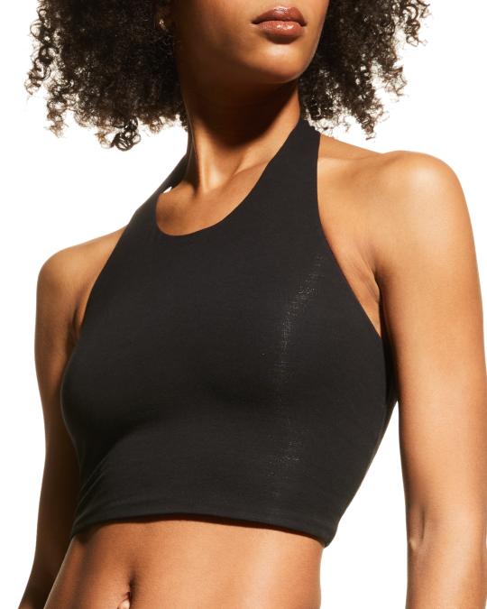 Skin Circe Halter Crop Top | Neiman Marcus