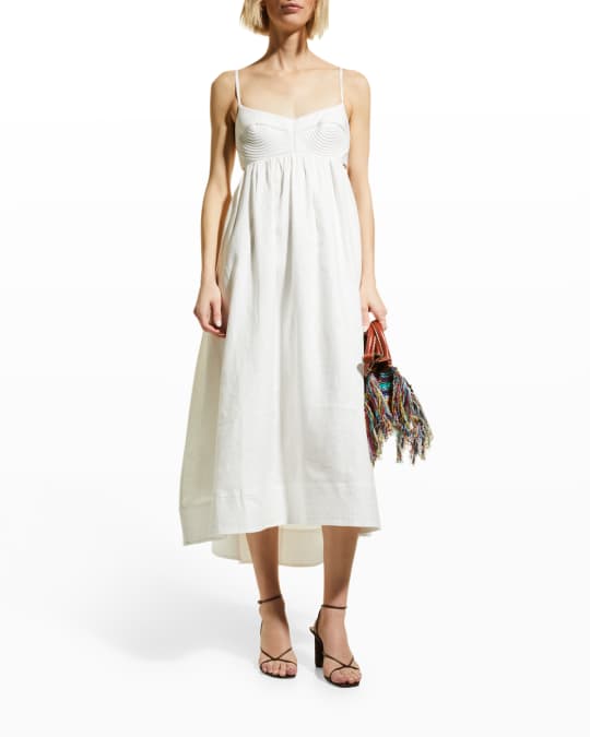 Zimmermann Rosa Bralette Midi Dress Neiman Marcus
