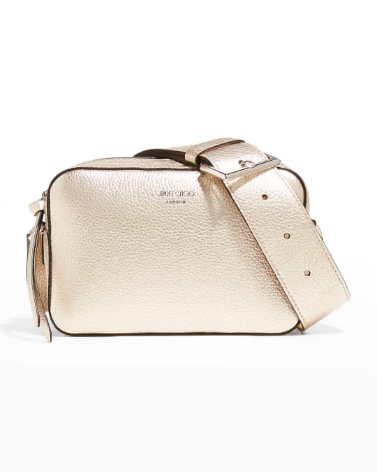 Jimmy Choo Pegasi Metallic Camera Crossbody Bag Neiman Marcus