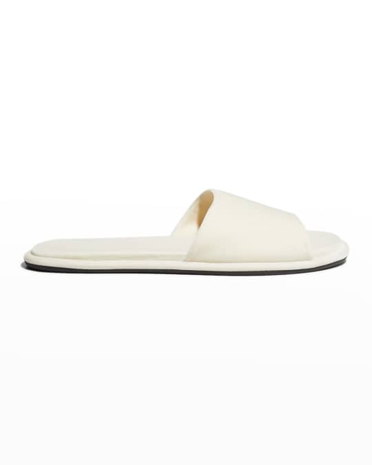 THE ROW Canal Velvet Flat Slippers | Neiman Marcus