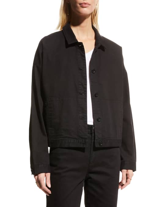 Eileen fisher organic deals cotton denim jacket
