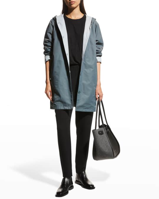 Eileen fisher reversible hooded on sale raincoat