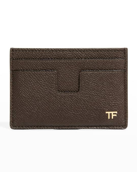 TOM FORD Men's T-Line Classic Leather Card Holder | Neiman Marcus