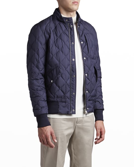 Moncler quilted bomber jacket deals