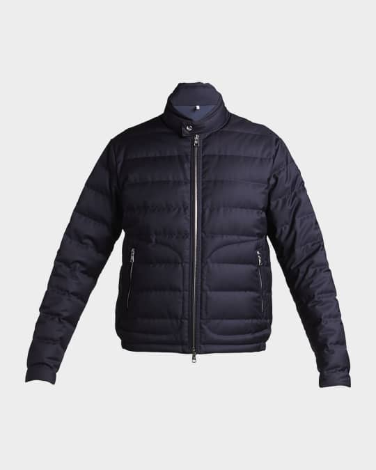 Moncler Men's Acorus Quilted Wool Jacket | Neiman Marcus