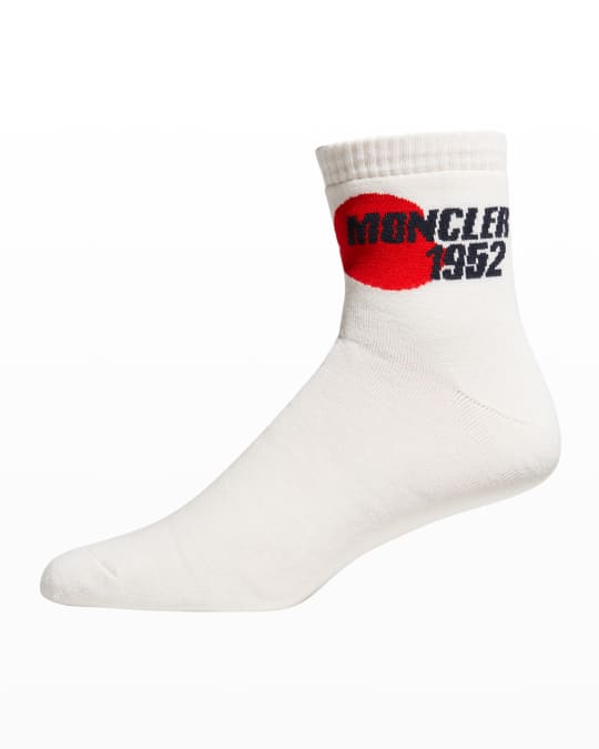 Moncler Genius Men's 2 Moncler 1952 Logo Ankle Socks | Neiman Marcus