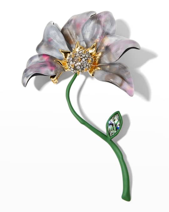 Alexis bittar discount flower brooch