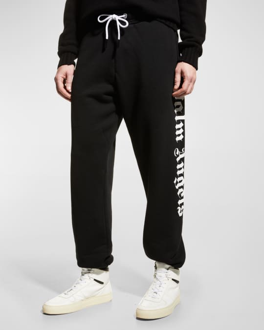 Palm Angels Men's Side-Logo Sweatpants | Neiman Marcus