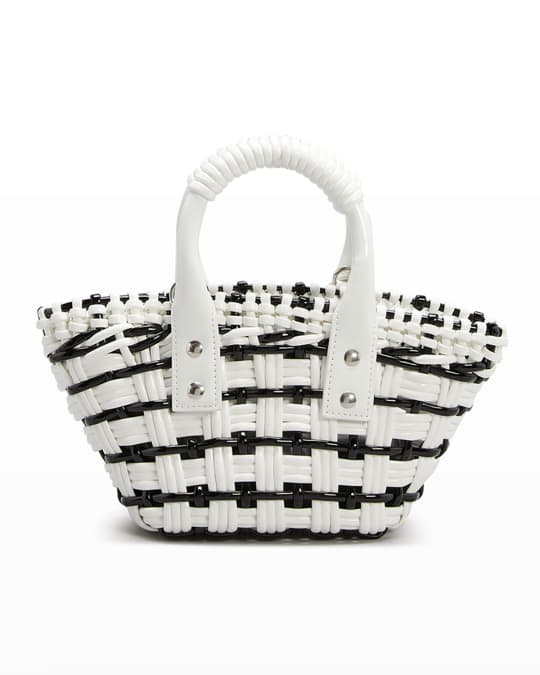 Balenciaga Bistro XXS Woven Basket Top-Handle Bag | Neiman Marcus