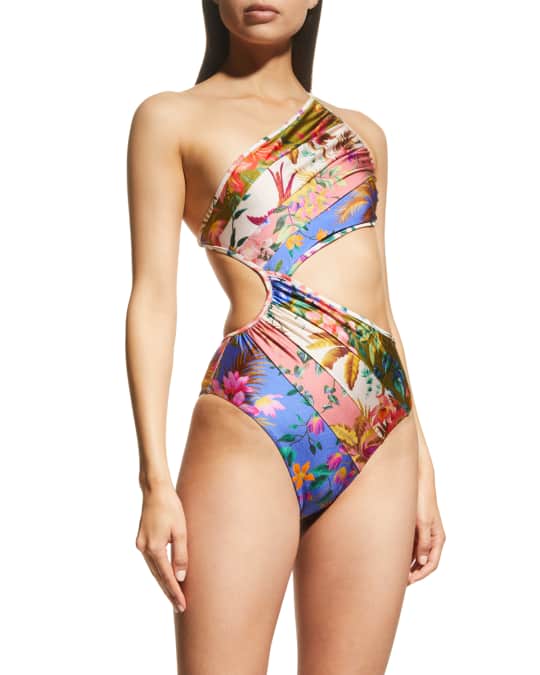 【送料&関税込】Zimmermann One-piece Swimsuit ZIMMERMANN Belted swimsuit | THE OUTNET