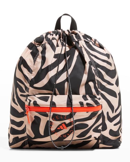 adidas by stella mccartney gym sack backpack toggle closure Top carry handle adidas by Stella McCartney Gymsack