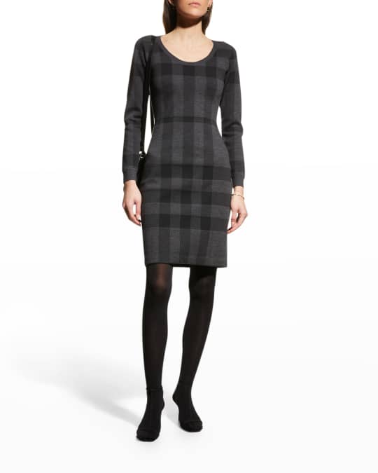 Althea Check Sweater Dress