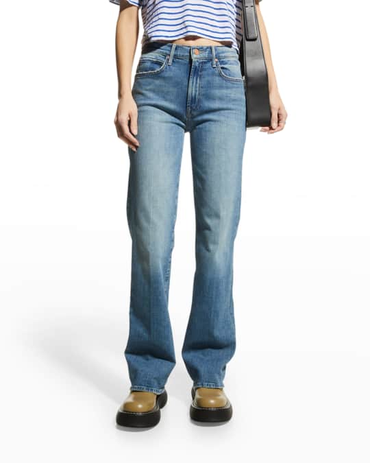 MOTHER The Kick It Straight Leg Jeans Neiman Marcus