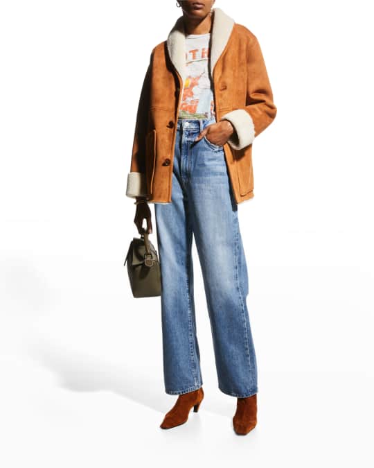 mother shawl collar timber jacket