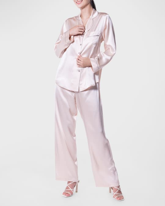 Christine silk pajamas hotsell