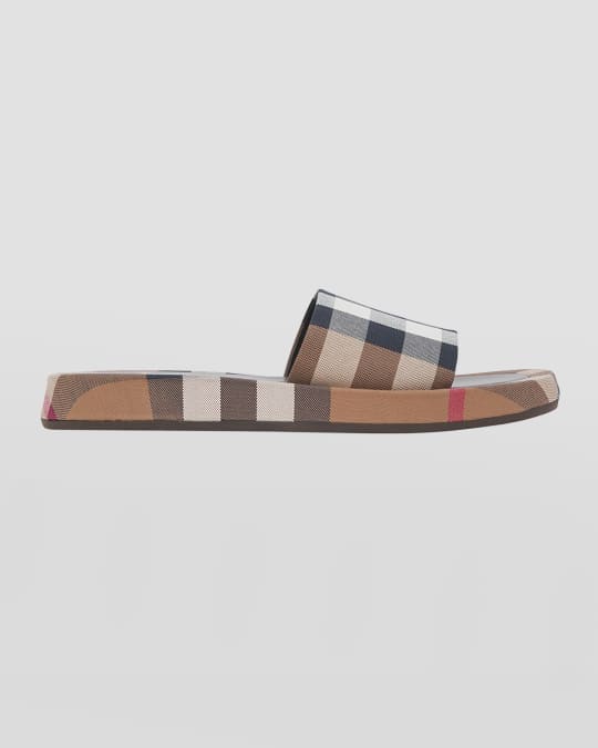 Burberry Buckingham Check Sandals Neiman Marcus