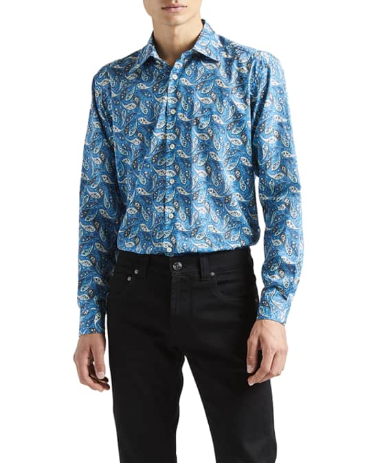 Etro Men's Paisley Button-Down Shirt | Neiman Marcus