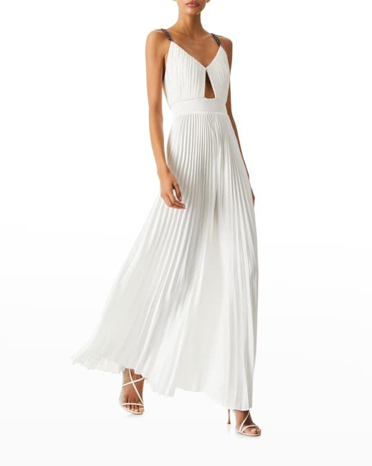 Alice and olivia pleated jumpsuit 2025