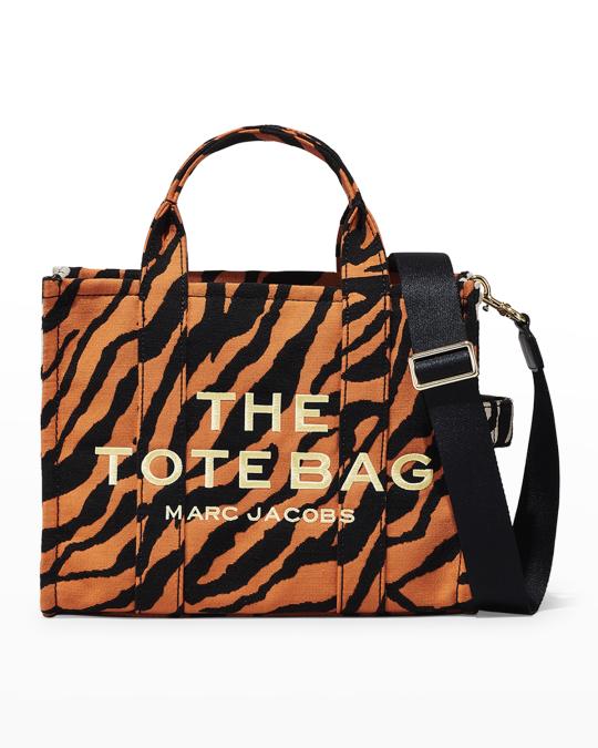 Marc Jacobs Small Traveler Tiger Canvas Tote Bag | Neiman Marcus