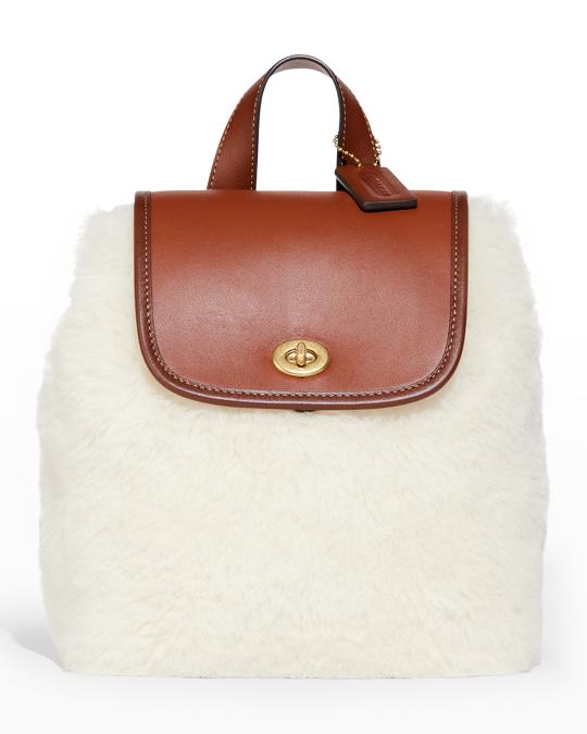 coach faux leather backpack Turnlock  ShopCGX Introducing the Coach Hitch Backpack in a sophisticated Redwood hue Coach HENRY BACKPACK IN PEBBLE
