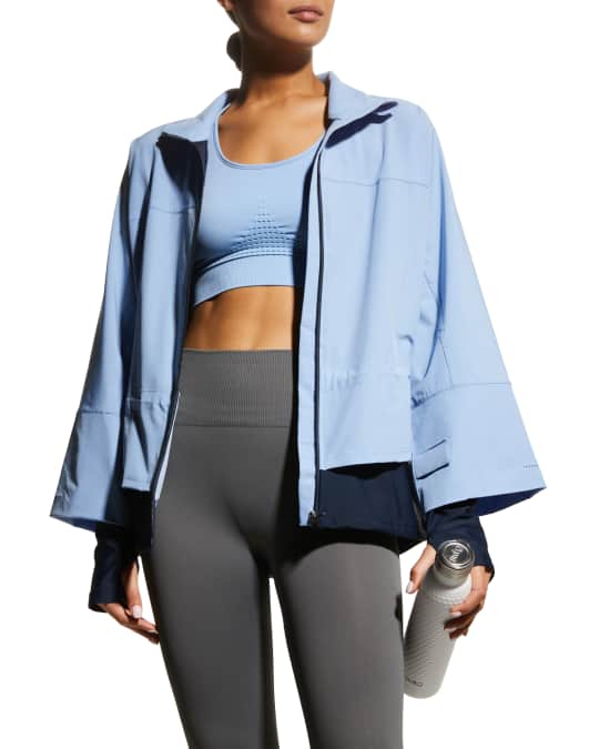 Ladies Jacket Sweaty Betty Fast Track Running Jacket Blu Sweaty