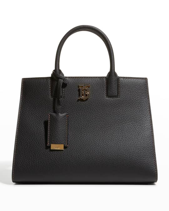 TB Grainy Leather Tote Crossbody Bag